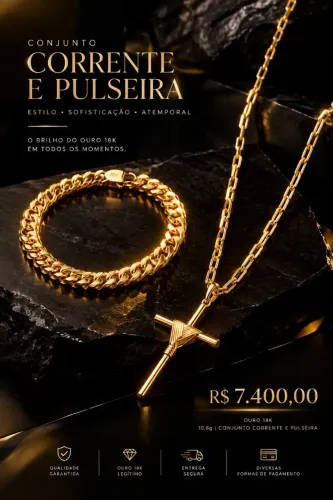 Corrente e pulseira