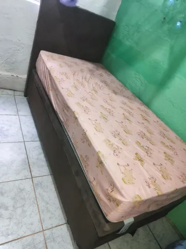 Cama Box Baú Solteiro COMPLETA