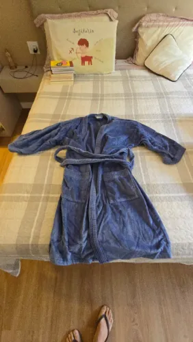Roupão masculino adulto 100% algodão Dohler Tamanho G