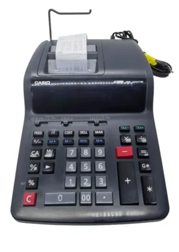 Máquina de calcular Casio DR-120TM