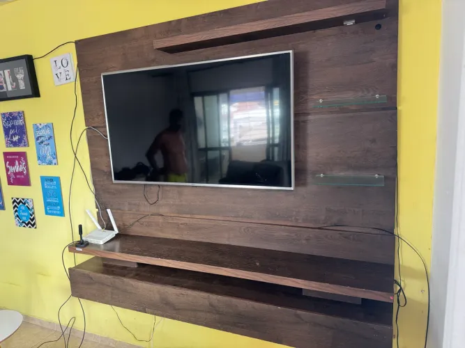PAINEL RACK DE PAREDE EM MDF TV ATÉ 60