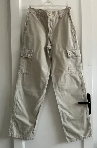 Calça cargo bege