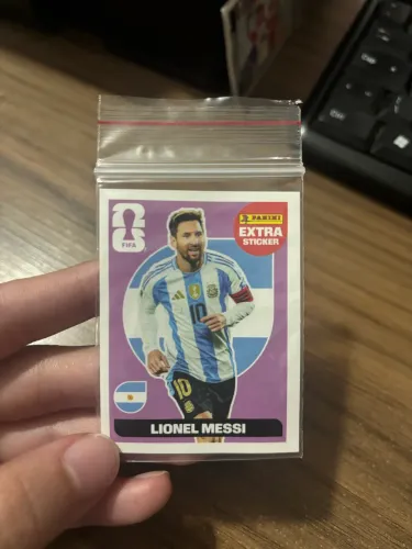 Extra Sticker Lionel Messi Roxo 