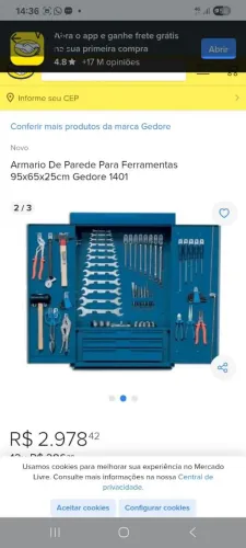 Vendo armário Gerdore novo