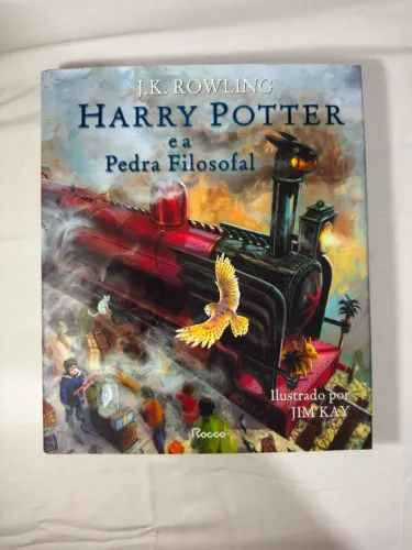 Livro Harry Potter e a pedra filosofal - LIVRO ILUSTRADO (usado)