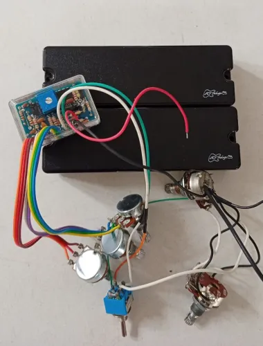 Contra baixo 6 cordas - Captador & Circuito AF Pickups