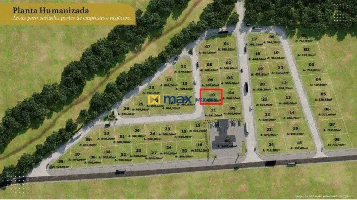 Terreno comercial à venda no Pátio Rio do Meio Sul com 500 m² no bairro Rio do Meio em Ita