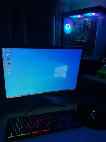 Kit Pc Completo: Monitor+CPU+Mouse e Teclado