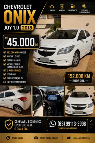 Chevrolet Onix JOY Hatch 1.0 8V Flex Mec. 4P 2018