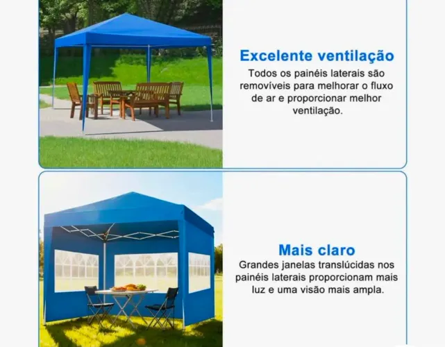 Tenda Sanfonada 3x3 Gazebo