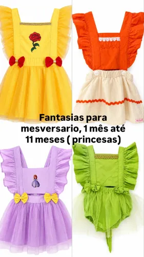 Fantasias para mesversario princesas