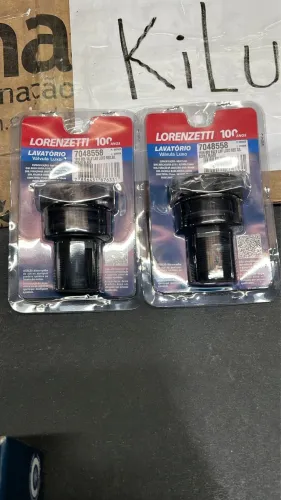 Kit 2 pcs - válvula lavatório deca preto