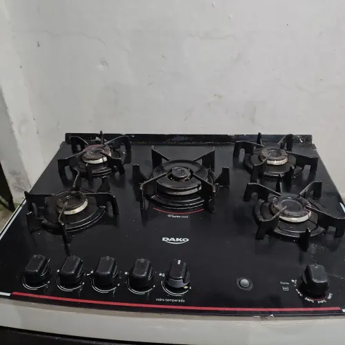 Fogão Dako Supreme 5 boca com bancada de vidro
