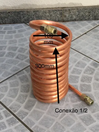 Serpentina para chaminé fogão a lenha