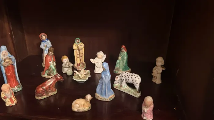 Presépio em miniatura porcelana