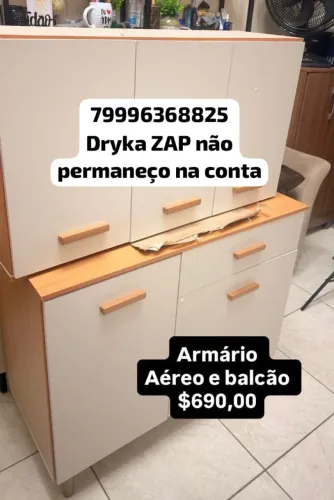 kit balcão e aereo valor na caixa  preço montado a combinar