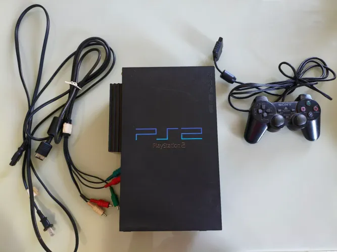 PS2 FAT com Modem e Vídeo componente