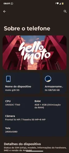 Celular MotoG 35 5G