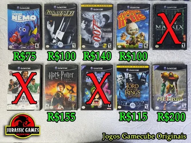 Jogos Originais Nintendo Gamecube. Killer 7, Metroid, Luigi Mansion, Wario World, Resident