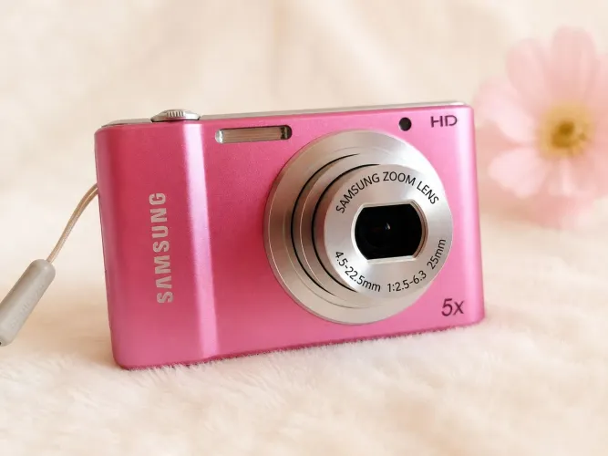 Câmera Digital Rosa Samsung Aesthetic Y2K Digicam