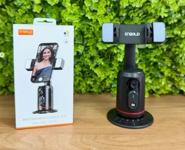 Suporte Celular 360° Gold Pro Slf-02, Led, Bluetooth