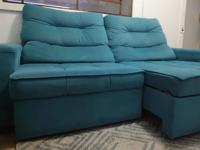 Sofa 2 assento 3 lugares com baú