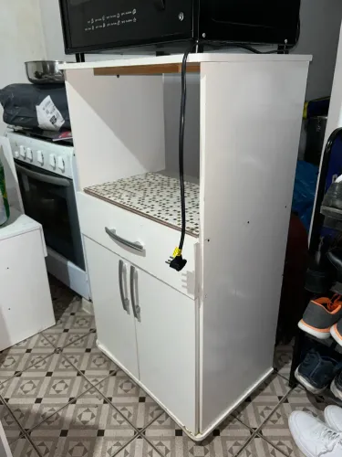 Balcão Multiuso para Micro-ondas e Forno Elétrico - Branco