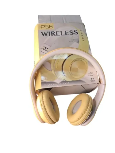 Headphone Estilo JBL Amarelo - MP3 Player (Cartão SD), Rádio FM e P2