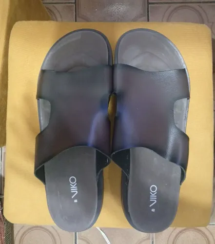 Sandália de couro masculina Premium | Durável e estilosa .