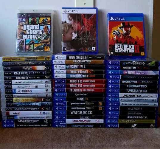 Melhores Jogos PS3, PS4 & PS5 (Somente os da foto)