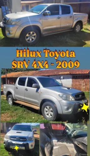 Hilux prata Diesel SRV 4x4 2009