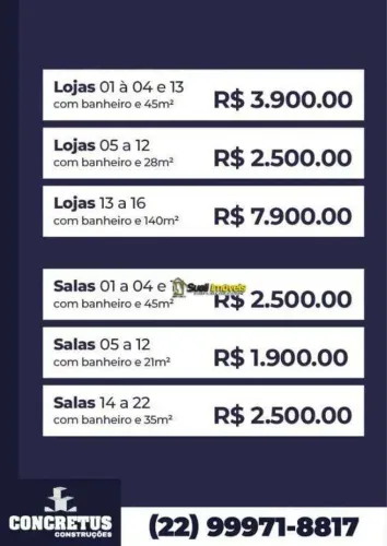 Sala para alugar, 21 m² por R$ 1.900/mês - Ajuda de Cima - Macaé/RJ