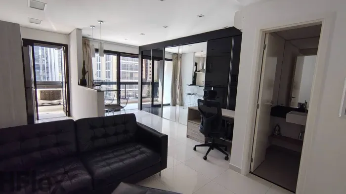 Apartamento com 1 dormitório para alugar, 64 m² por R$ 9.250/mês - Vila Olímpia - São Paul