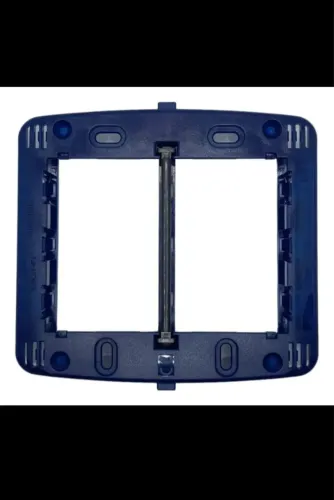 Kit com 20 unidades de suporte Pial Bticino 4x4 3+3 Módulos Linha Light Azul