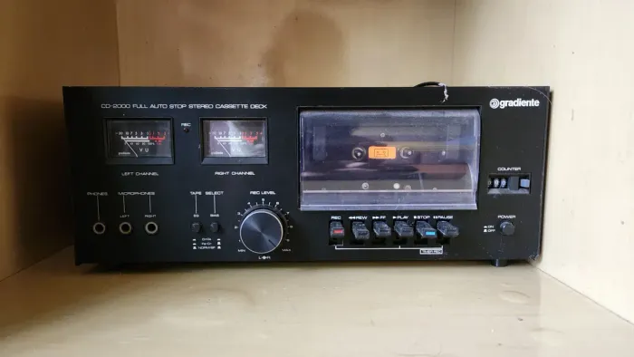 Toca fita tape deck Gradiente CD-2000