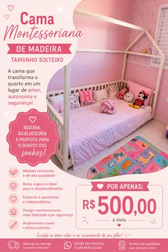 Vendo cama montessoriana 