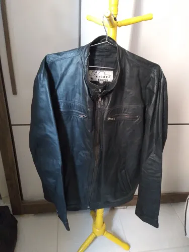 Jaqueta de couro masculina marca Nelore