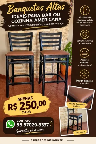Banquetes para balcão