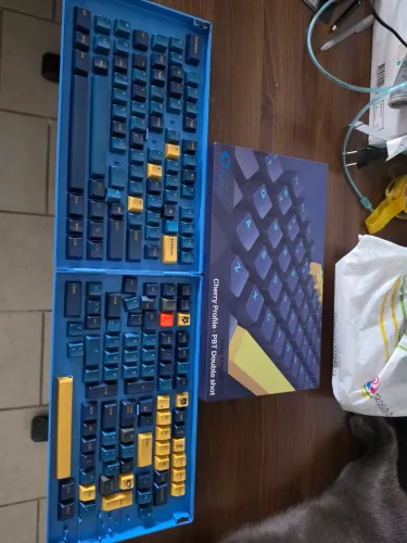 Keycaps Akko Macaw 157 Teclas PBT Double-Shot Perfil Cherry