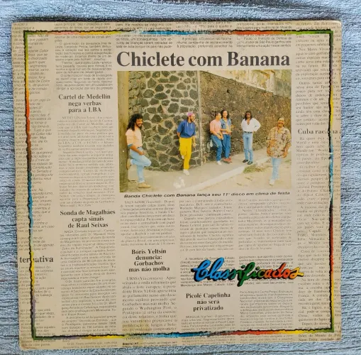 LP disco de vinil Chiclete com banana classificados som antigo toca disco radiola vitrola 