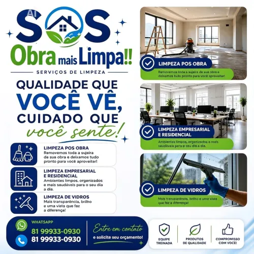 Limpeza pós obra