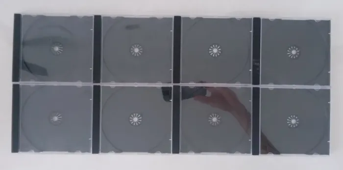 8 Caixinhas em Acrílico para CD/DVD (novas)