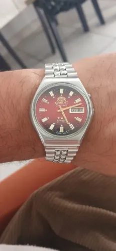 Relógio Orient 3 Estrelas Crystal anos 80 Automático - Impecável,modelo raro,todo revisado