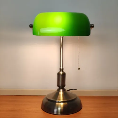 abajur de mesa gmh trade inglesa verde/ouro usado