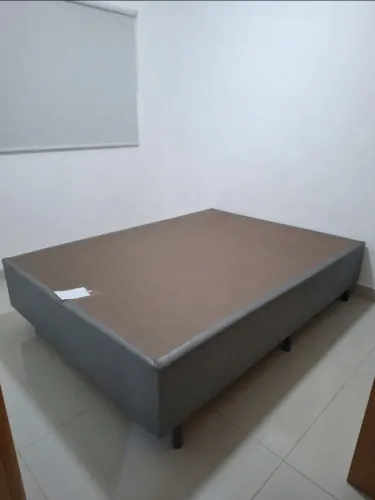 Box casal padrão cinza
