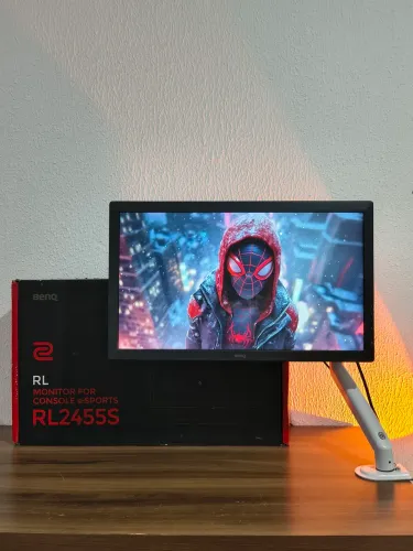 Monitor BenQ 24" + Braço Articulado Zinnia White | Envio OLX Pay | Aceito Cartão