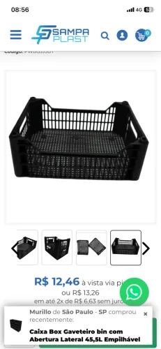 Caixas organizadoras 14 litros 5 kg