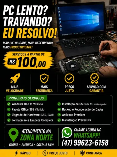 Formatação computador Notebook PC Gamer 