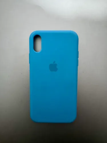 Capinha Celular Apple em Silicone Azul para iPhone X / XS