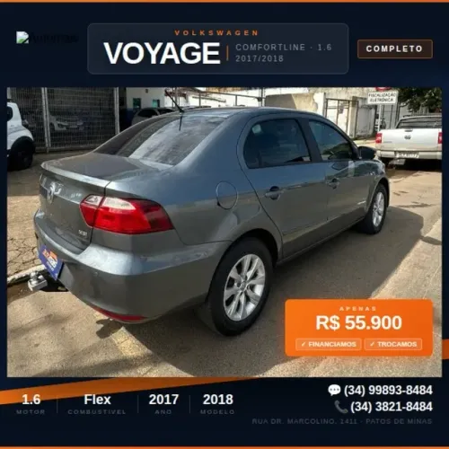 Volkswagen Voyage Comf/highli. 1.6 MI T.flex 8V 4P 2018